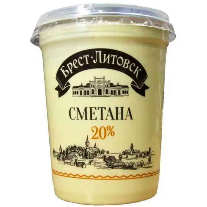 Сметана Брест Литовское 20% 300 г