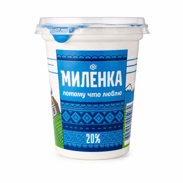 Продукт сметанный Миленка 20% 400 гр