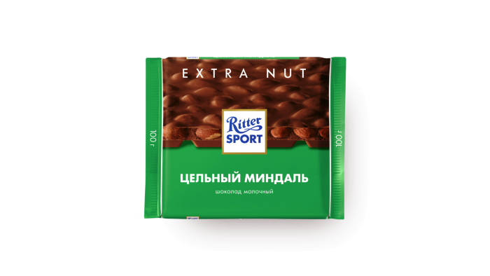 Шоколад Ritter Sport цельный миндаль 100 г.