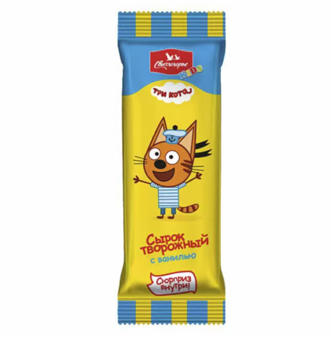Сырок творожный глаз. с ванилью. Три кота 16% 40 г.