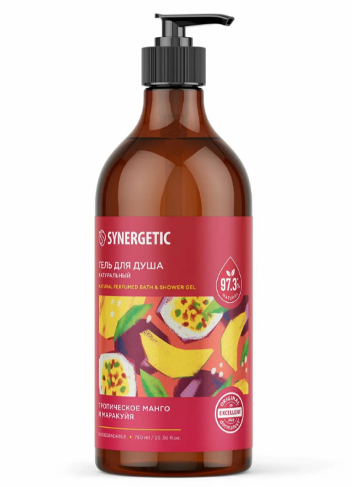 Синергетик гель для душа Тропическое манго и маракауйя 750 мл