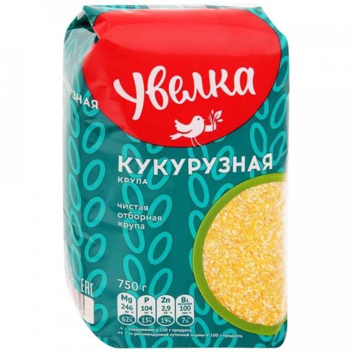 Кукурузная крупа Увелка 750 г.
