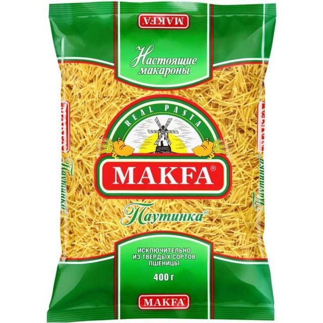 Вермишель макфа паутинка 400 гр