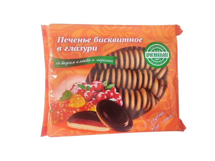 Печенье бисквитное КиКо Клюква и морошка 600 г