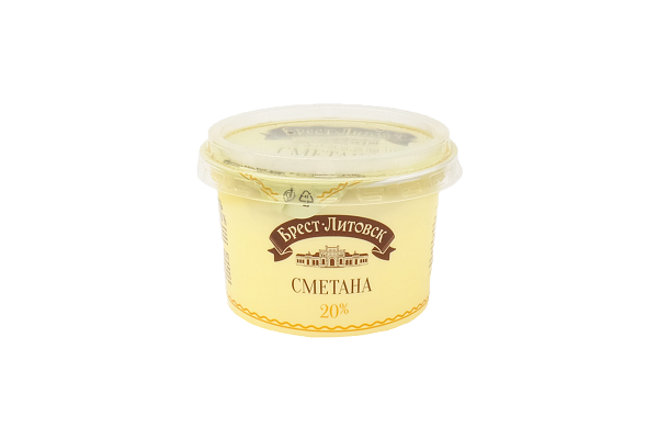Сметана Брест Литовское 20% 180 г