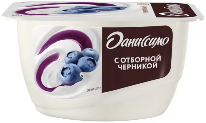 Данисимо творожный Черничный пломбир 130 г