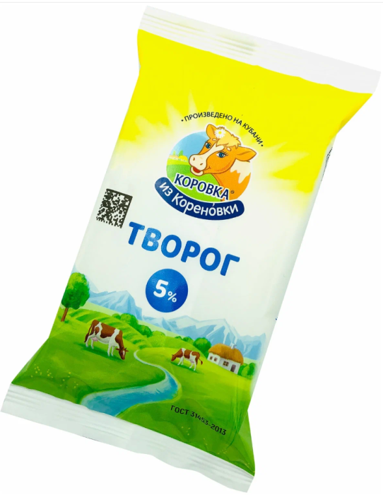 Творог Коровка из кореновки 5% 180 г