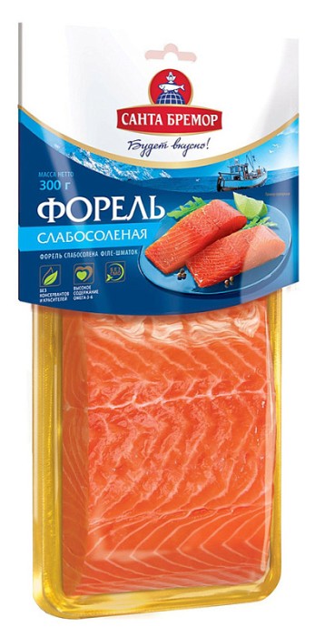 Форель слабосоленая Санта Бремор 200 г.