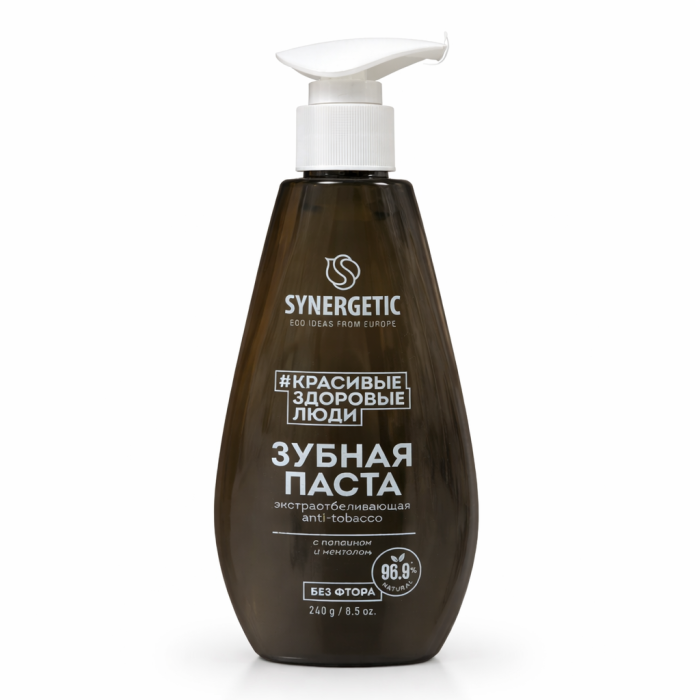 Synergetic Зубная паста Экстраотбеливающая Антитабак 240 г