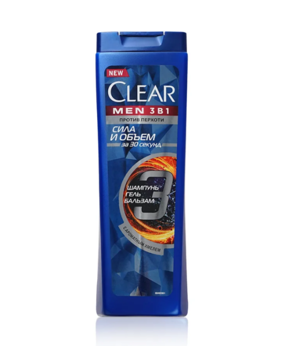 Шампунь Clear men сила и объем 400 мл.
