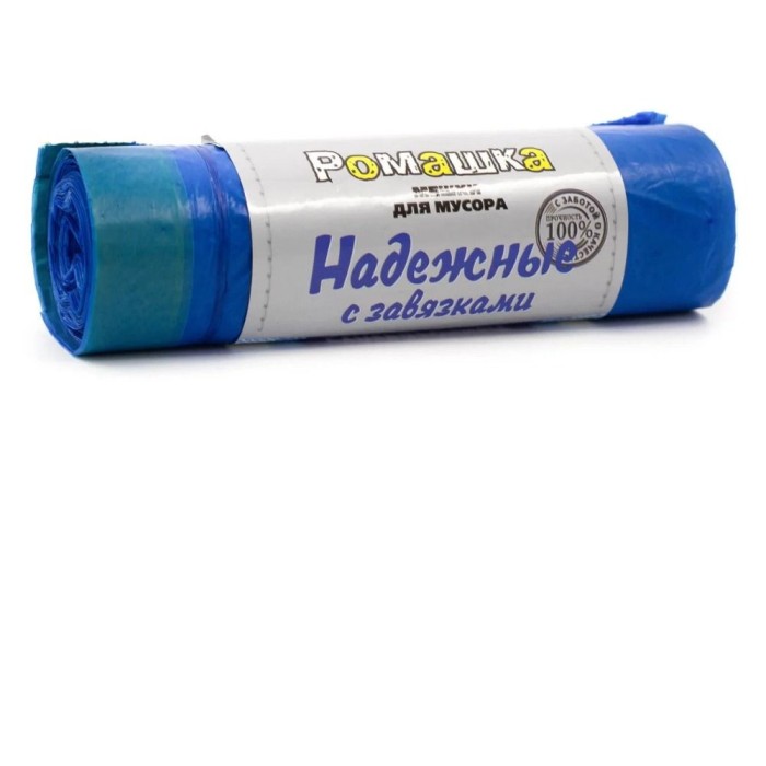 Мешки для мусора Надежные 60 л. 10 шт голубые
