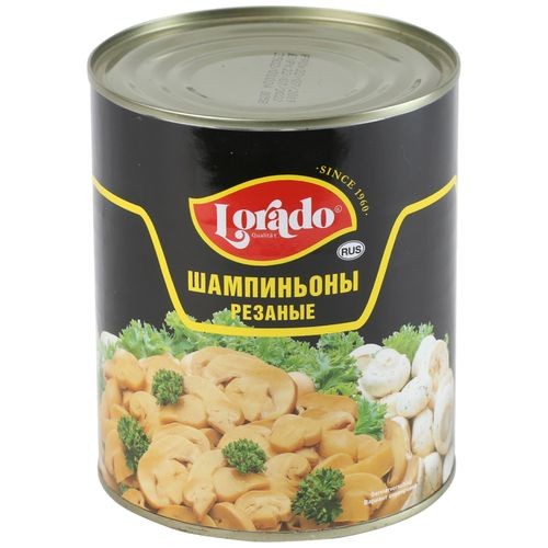 Шампиньоны резаные Lorado 850 г