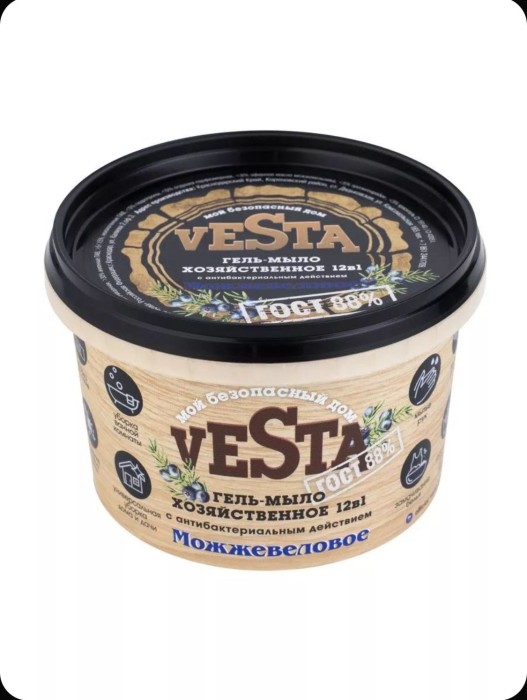 Хоз.гель мыло VESTA Можжевеловое 88% 500 мл