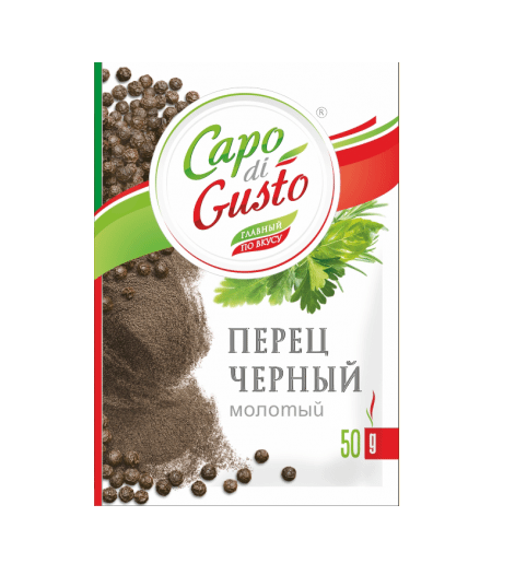 Перец черный молотый Capo-Gusto 50 г
