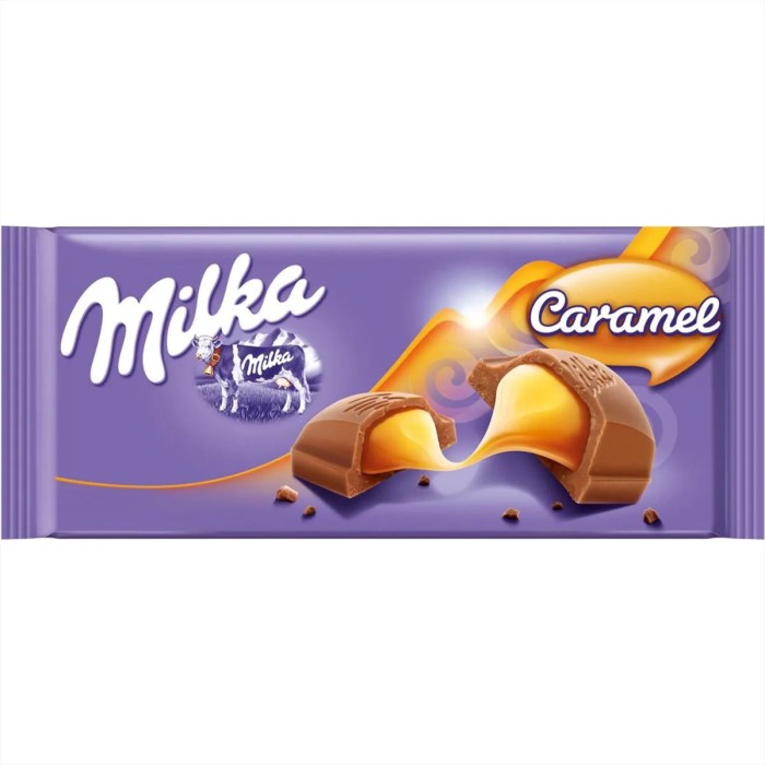 Милка шок. плитка карамель 100 г