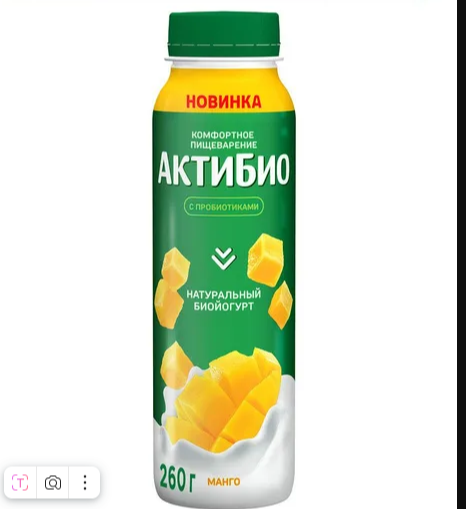 Актибио питьевой Манго 260 г