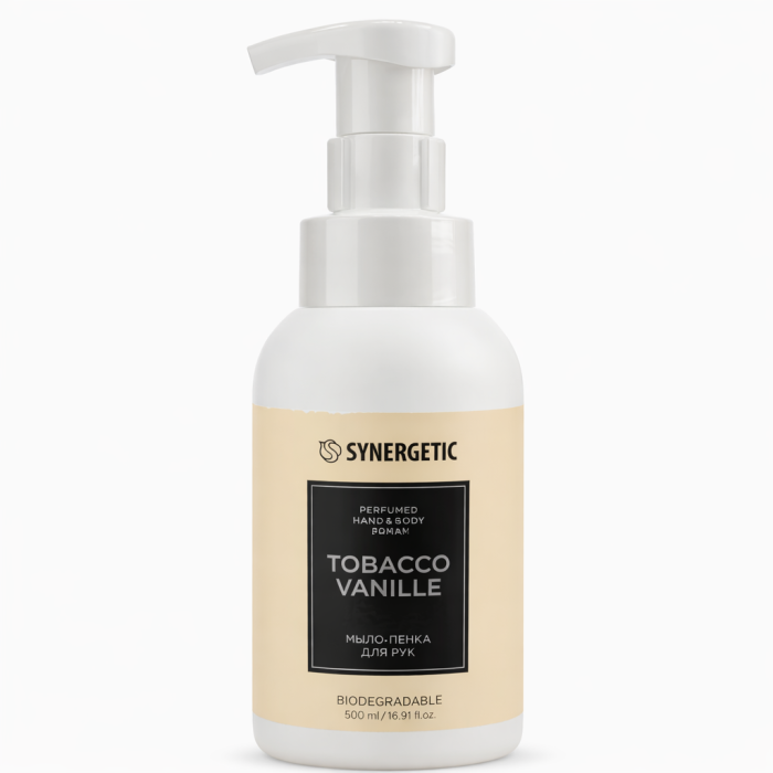 Synergetic мыло-пенка для рук Табак-ваниль 500 мл