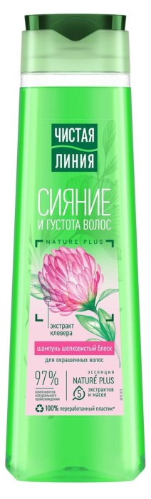 Шампунь Чистая линия экстракт клевера 400 мл