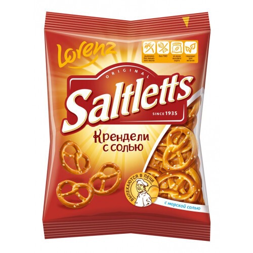 Salnletts крендели с солью 60 г.