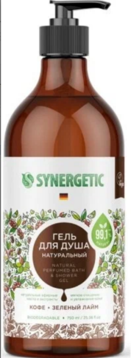 Синергетик гель для душа Кофе и зеленый лайм750 мл