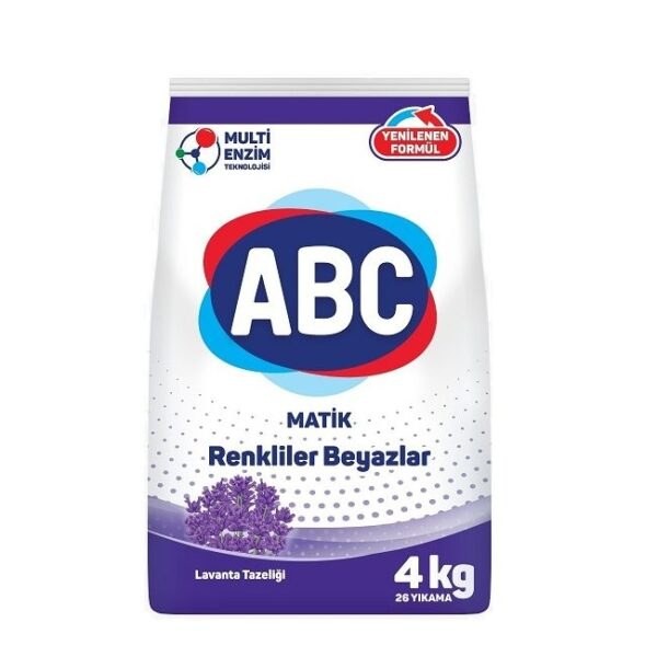 Порошок ABC для цветного Лаванда 4 кг.