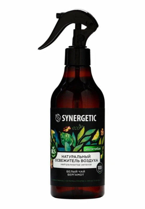 Синергетик Освежитель воздуха Белый чай и бергамот 380 мл