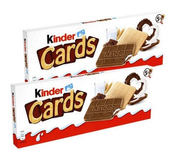Печенье Kinder cards 128 гр