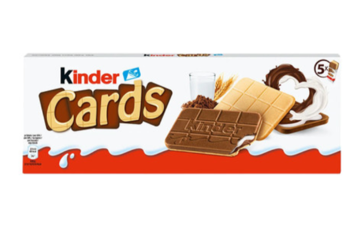 Печенье Kinder cards 128 гр