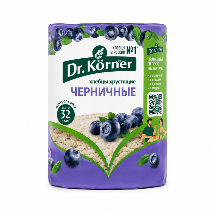 Хлебцы Dr.Korner черника 100 г