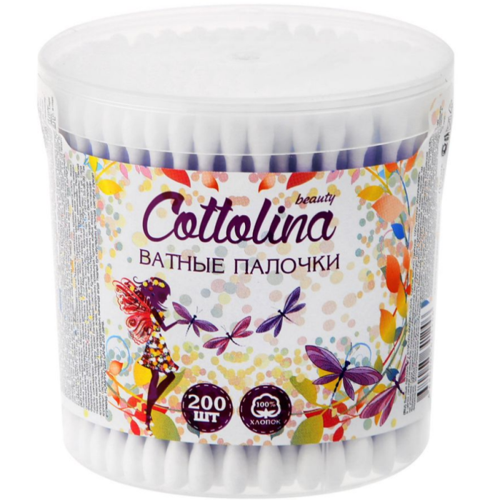 Ватные палочки 200 шт Cottolina