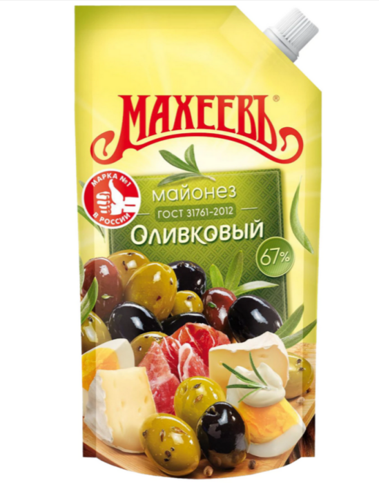Майонез Махеевъ оливковый  50,5 % 380 г.