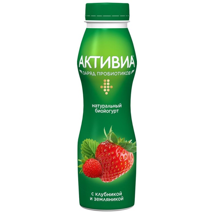 Актибио питьевой  260 г. Клубника земляника
