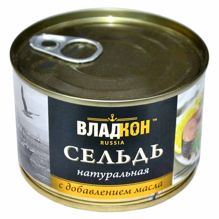Сельдь атлантическая с доб масла Владкон 250 г
