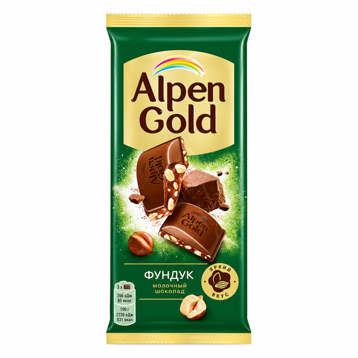 Alpen Gold Молочный шоколад Фундук 80 г