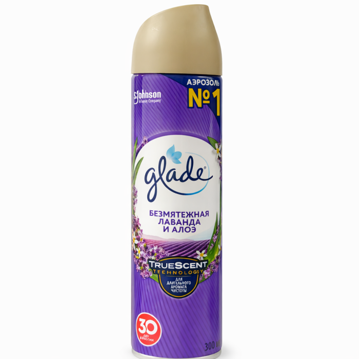 Освежитель воздуха Glade безмятежная лаванда и алоэ 300 мл