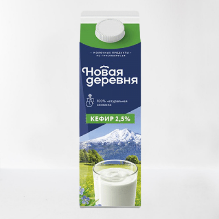 Кефир Новая деревня 2,5 % 900 мл