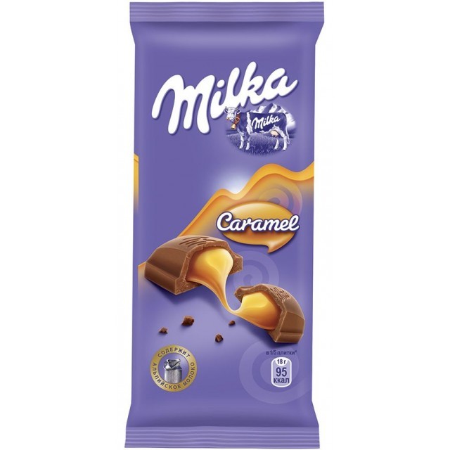 Шоколад Milka карамель 90 г