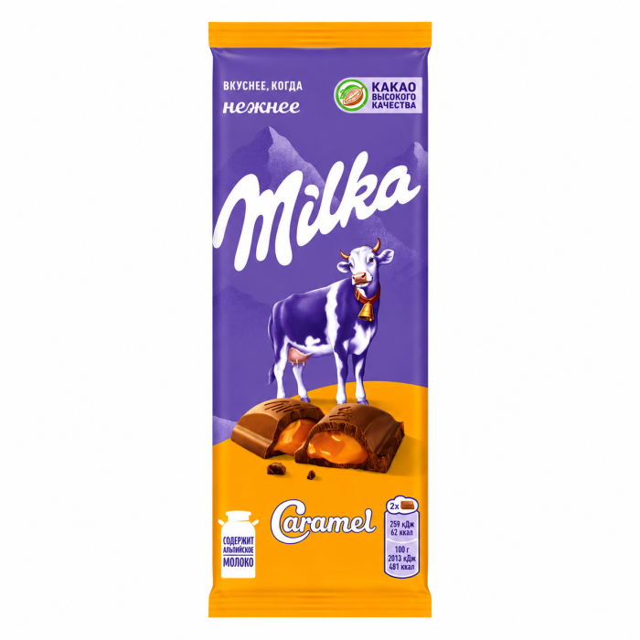 Шоколад Milka карамель 90 г