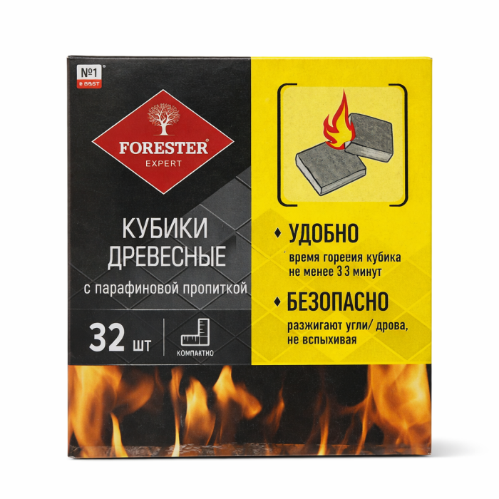 Forester кубики древесные 32 шт