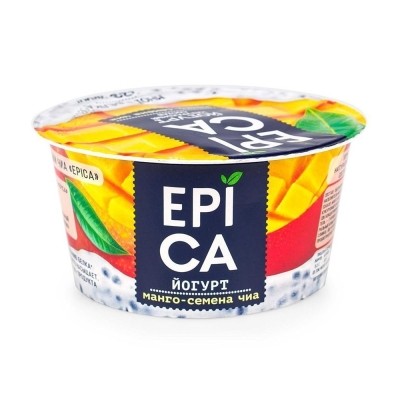 Epika йогурт с манго и семенами чиа 5% 130 г