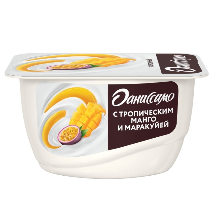 Даниссимо творожный Тропическое манго-маракуйя 130 г.