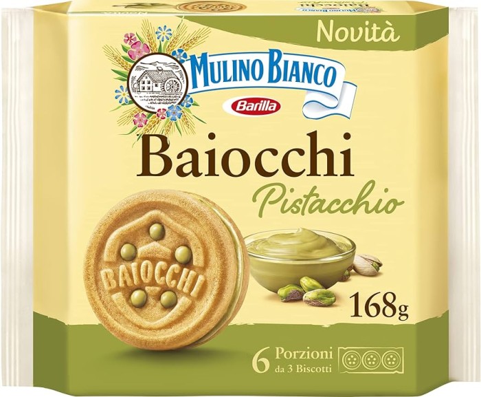 Печенье Mulino Blanca Baiocchi фисташка 168 г