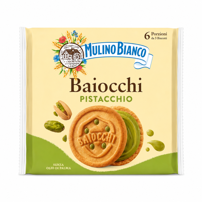 Печенье Mulino Blanca Baiocchi фисташка 168 г