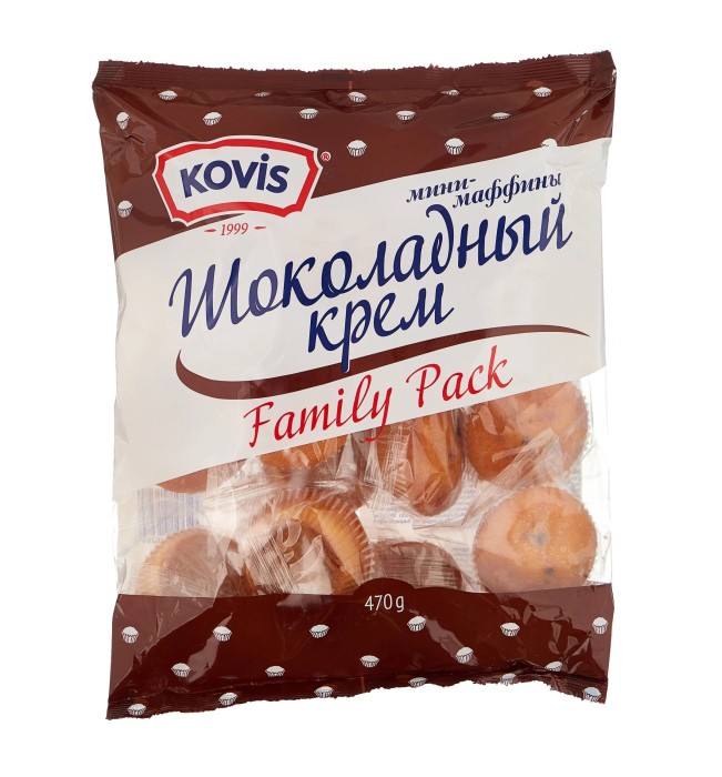 Кексы мини kovis Шоколад 470 г