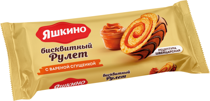 Рулет бискв. Яшкино с вар.сгущ 200 г