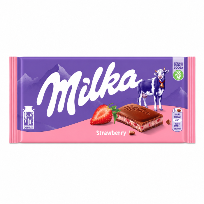 Шоколад Milka Клубника 100 г.