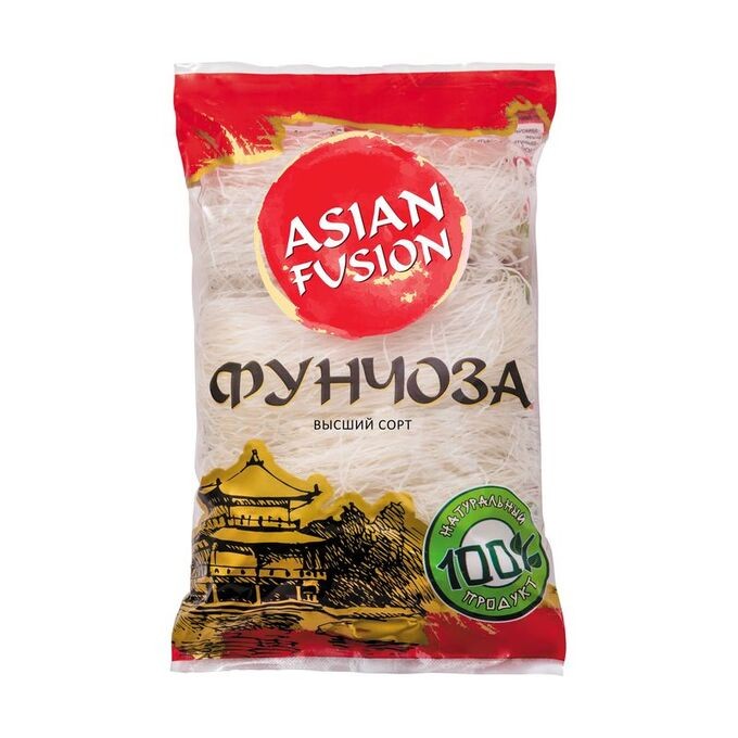 Вермишель Фунчоза из зеленых бобов Asian Fusion 150 г