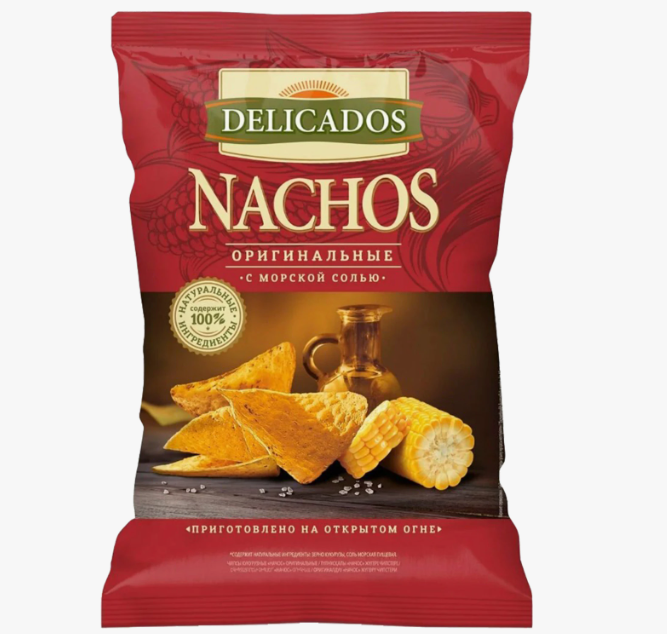 Чипсы  Оригинальные NACHOS 150 г с морской солью
