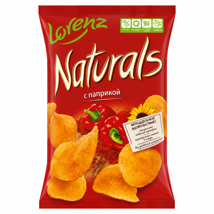 Чипсы Naturals с паприкой 100 г