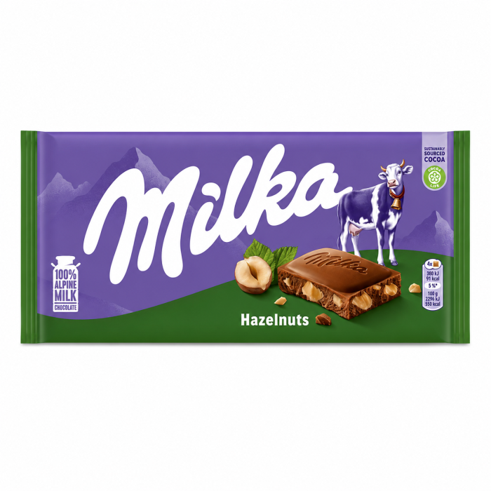 Шоколад Milka Дробленый фундук 80 г.